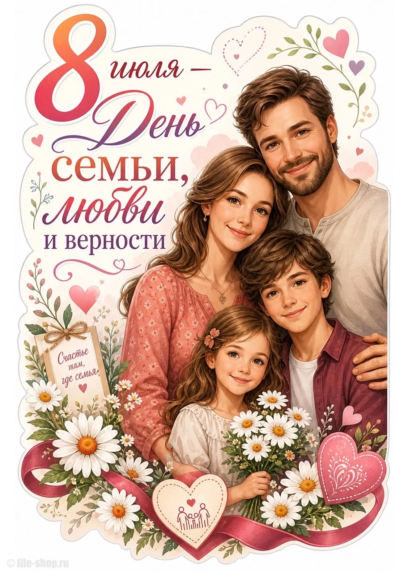 🌼8 июля — День любви, семьи и верности 🌼