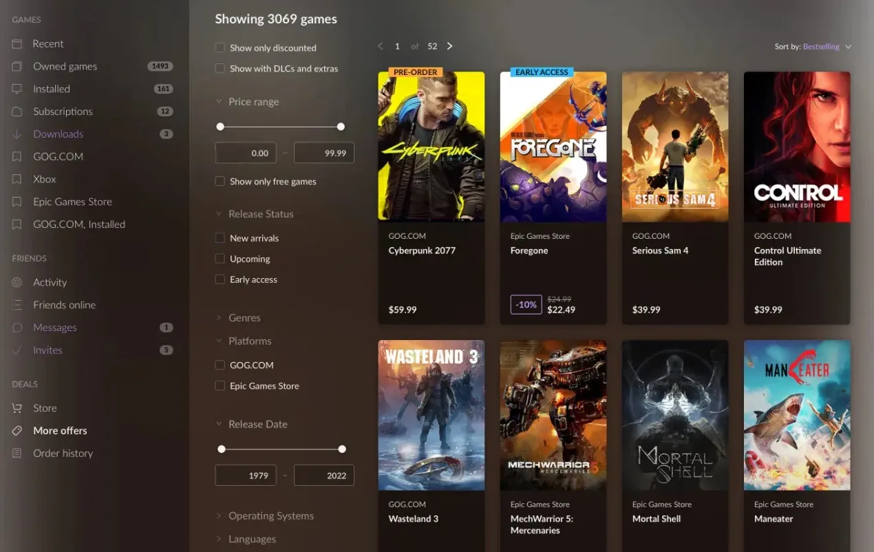 🎮 GOG подтвердила разработку Galaxy для Linux