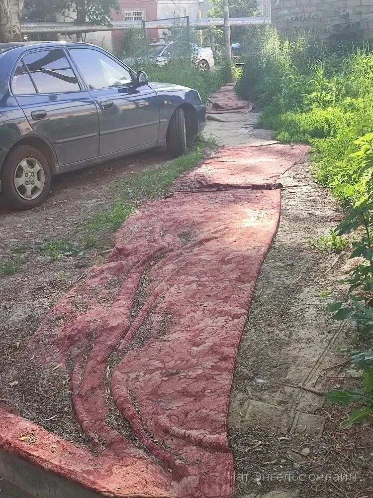 😂Красные ковровые дорожки стелют на улицах Энгельса

Только не ради красоты, а чтобы была хоть кака