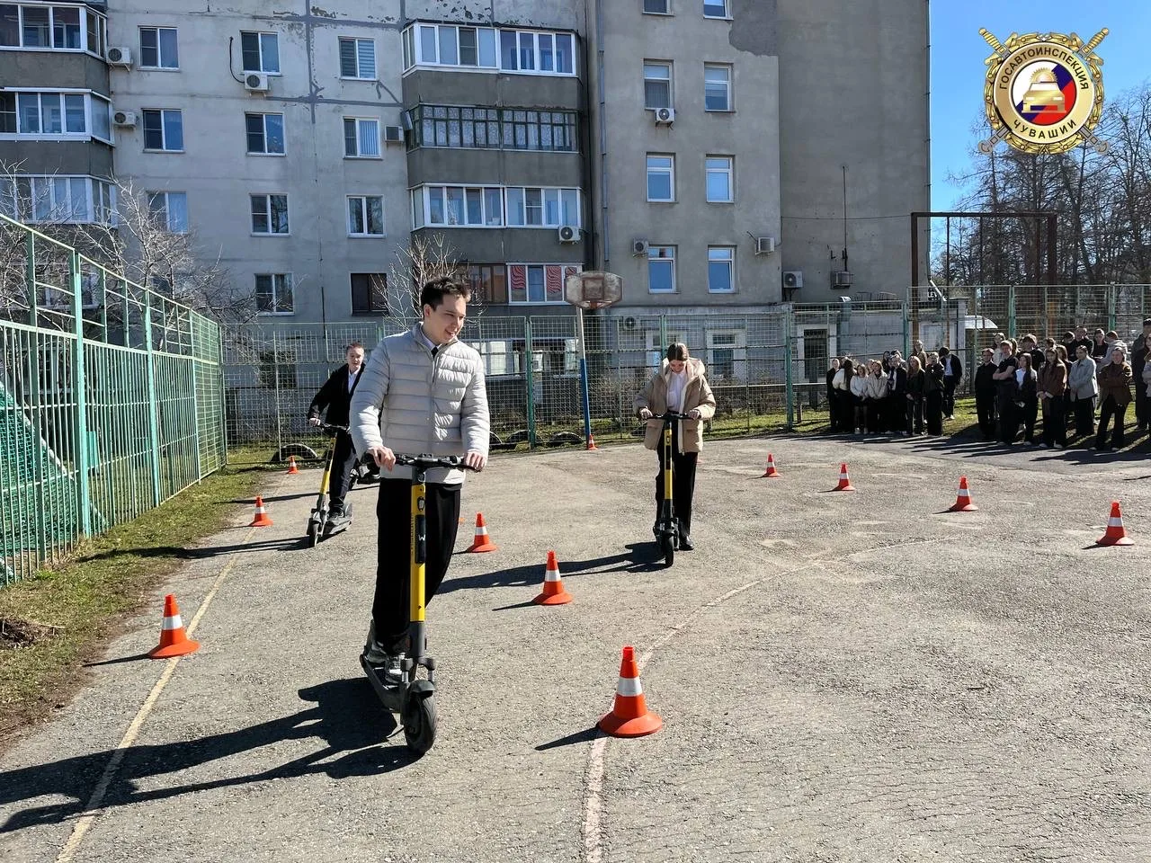 😎👍Сотрудники Госавтоинспекции и представители одной из кикшеринговых компаний провели необычный урок