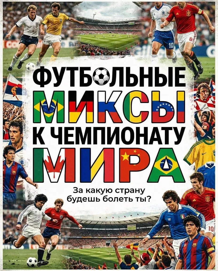 Авторские миксы по мотивам великих сборных мира. Вкус победы у каждого свой.