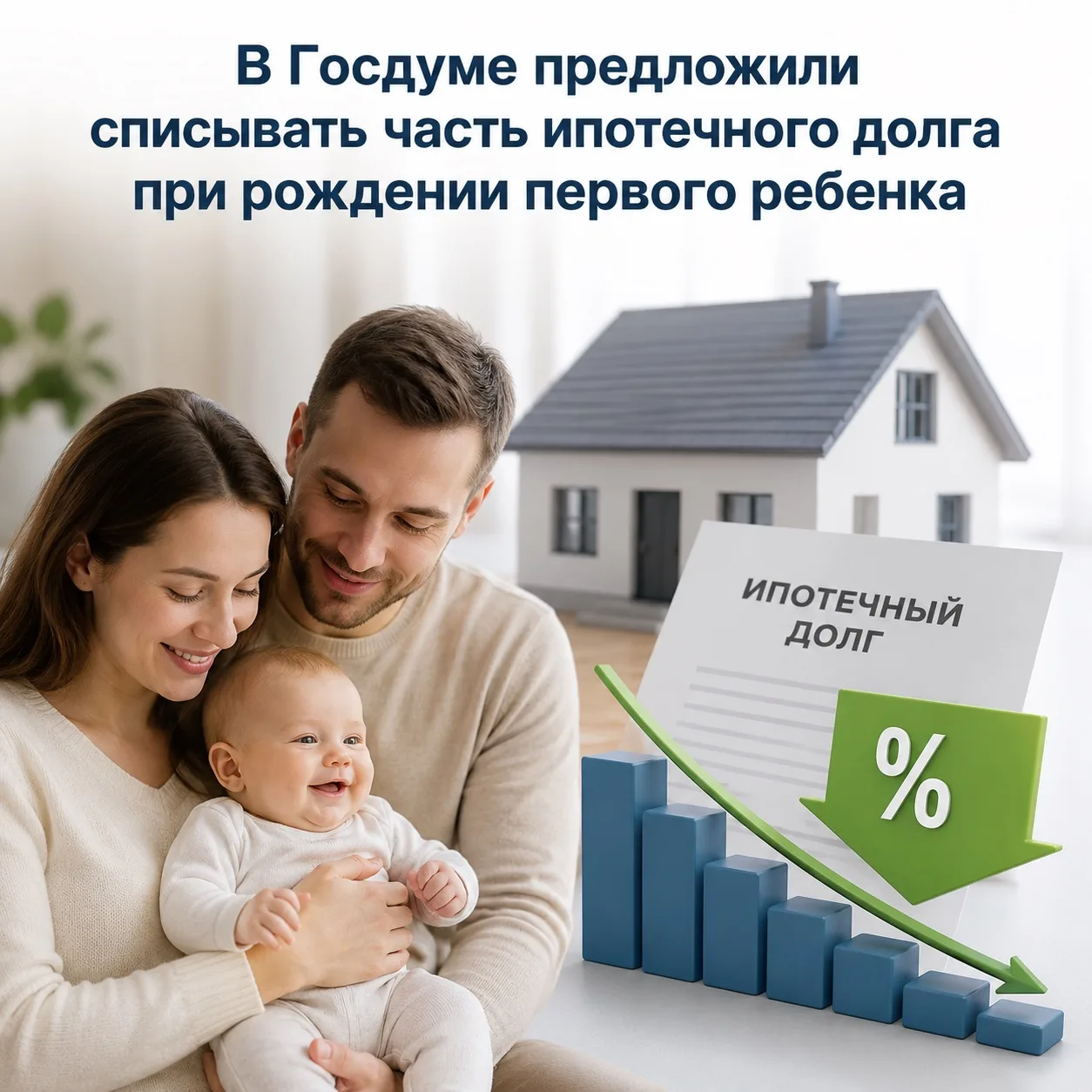 🤰 Ипотеку предлагают гасить за счет государства уже при рождении первенца

В Госдуме выступили с но