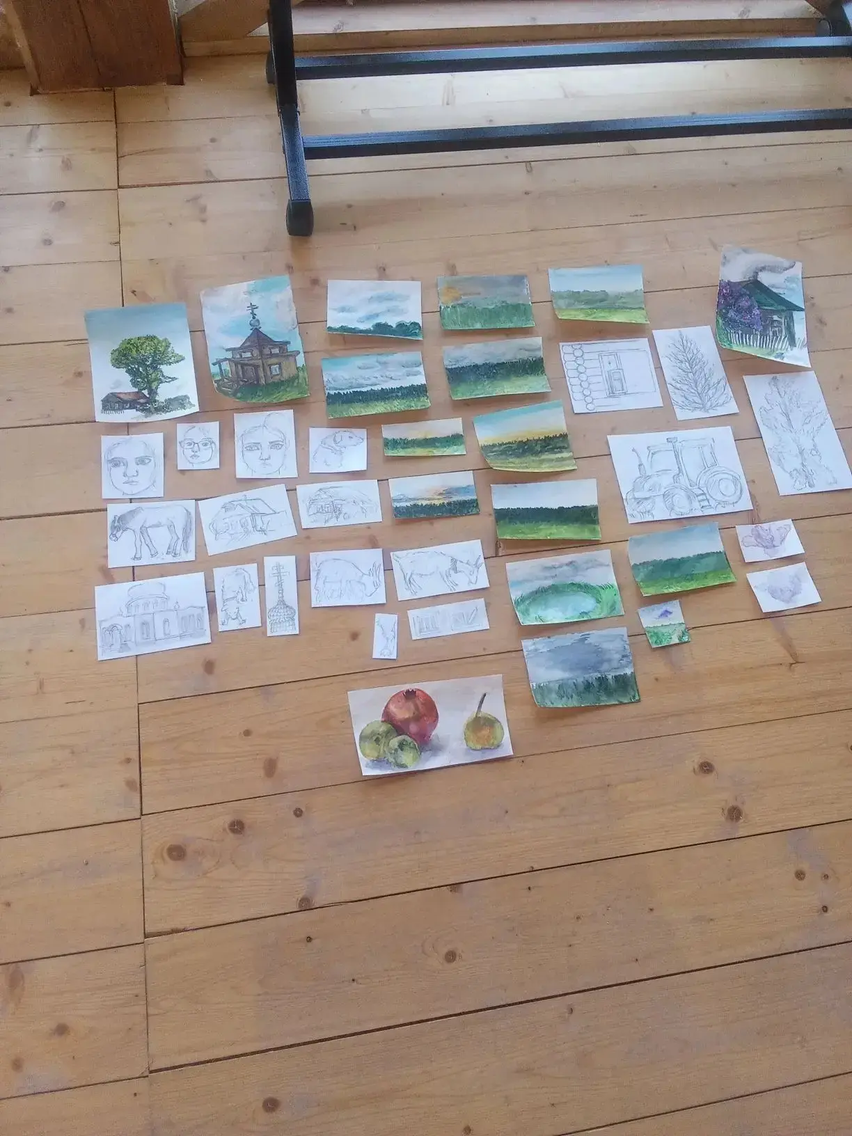 🌱🌳🖼 Классы Смирнова Ю.В. побывали на выездном пленэре.  Целую неделю ребята под руко...