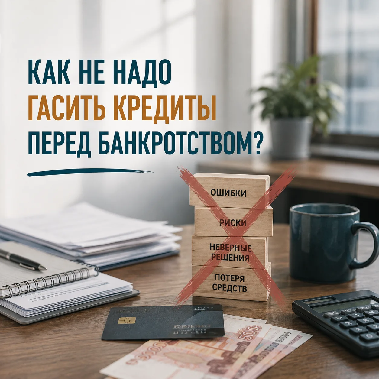 КАК НЕ НАДО ГАСИТЬ КРЕДИТЫ ПЕРЕД БАНКРОТСТВОМ?