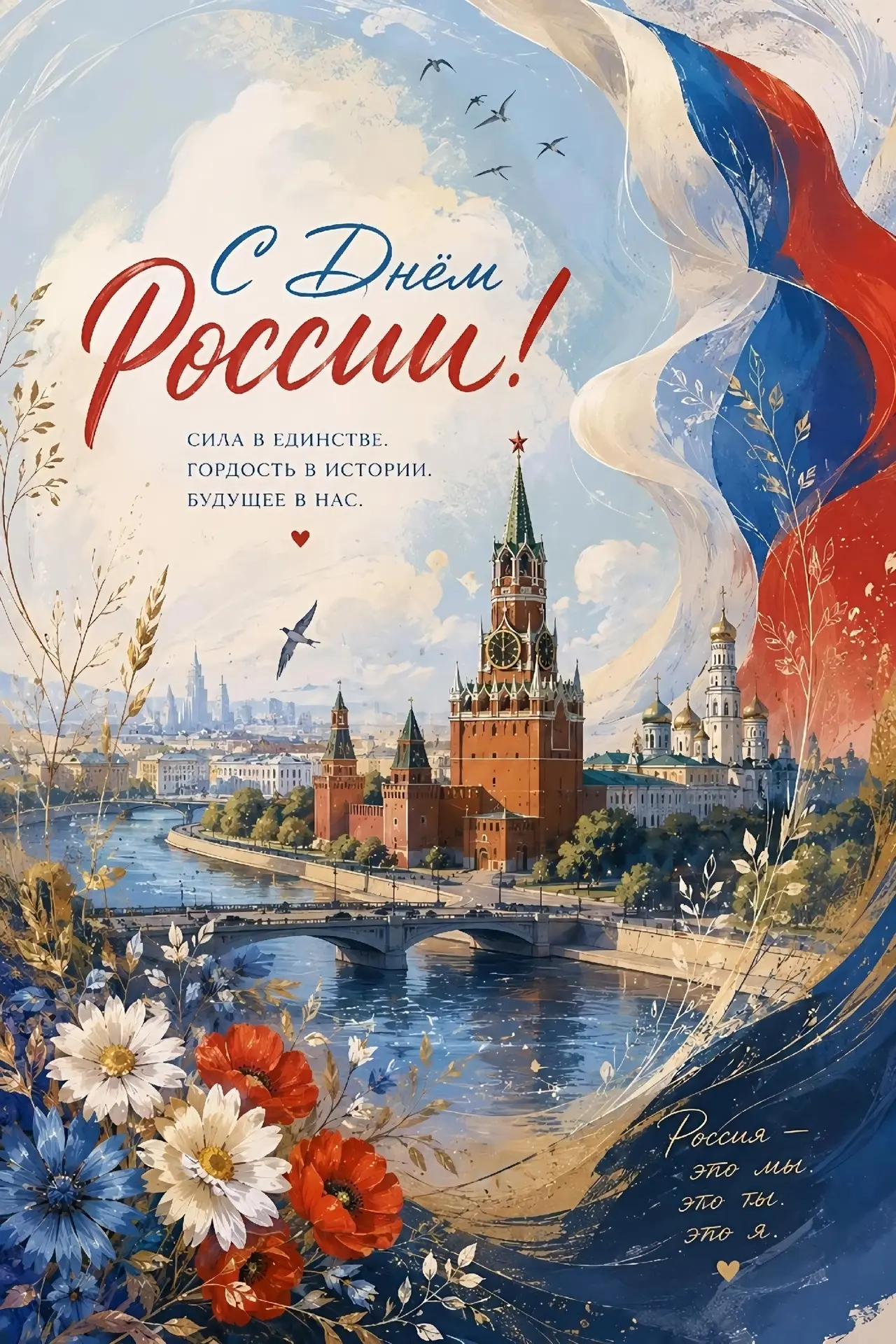 🇷🇺 С ДНЁМ РОССИИ!

12 июня — день, когда мы вспоминаем о том, что объединяет нас всех. Наша страна