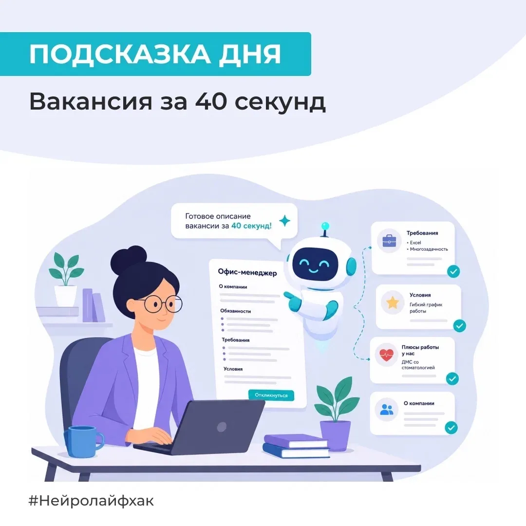 Если вам нужно составить вакансию себе в отдел и вы делаете это не регулярно, обычно на...