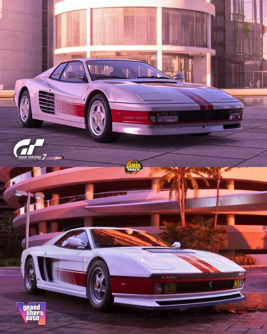 🔹️Сравнение похожих автомобилей из Gran Turismo 7 и GTA VI позволяет оценить уровень г...