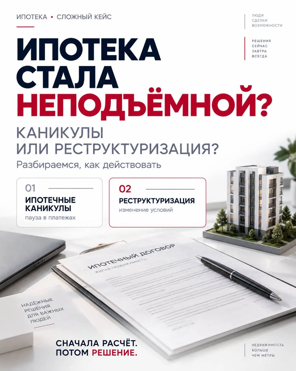 Ипотечные каникулы и реструктуризация: как спасти сделку в 2026 году