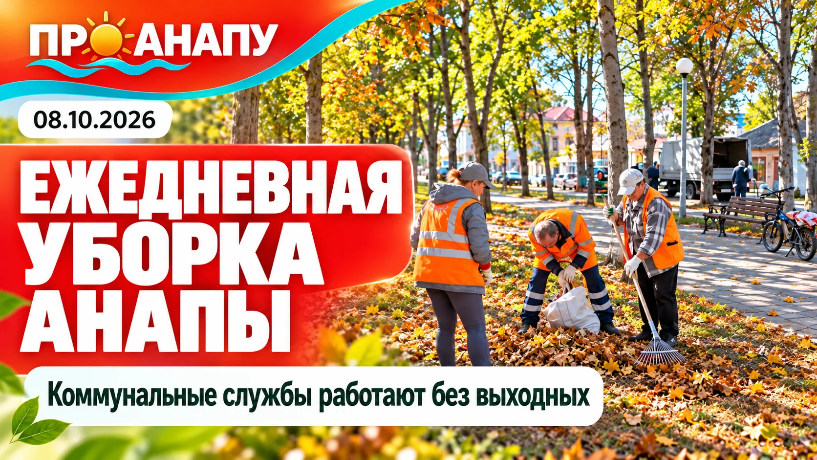 В Анапе ежедневно продолжается уборка улиц, дорог и общественных территорий