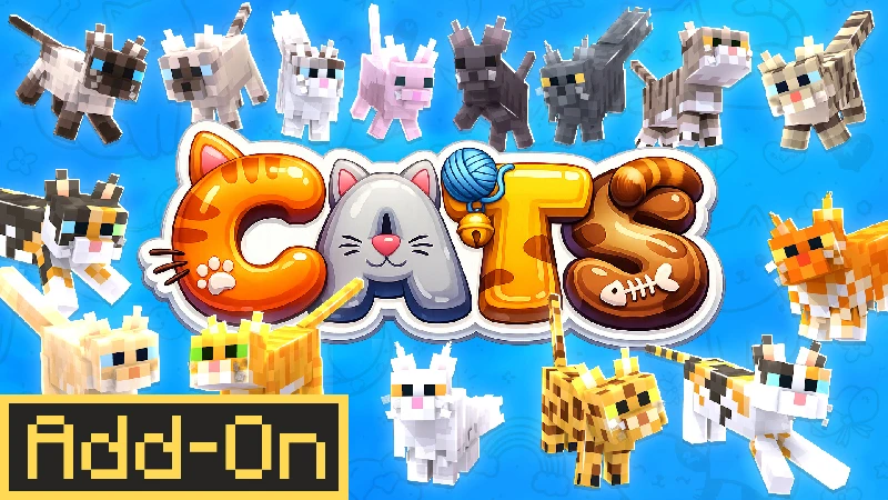 Add-on "CATS" Вам нравятся дополнения с кошками? В этом наборе мы добавили МНОЖЕСТВО новых кошек, иг