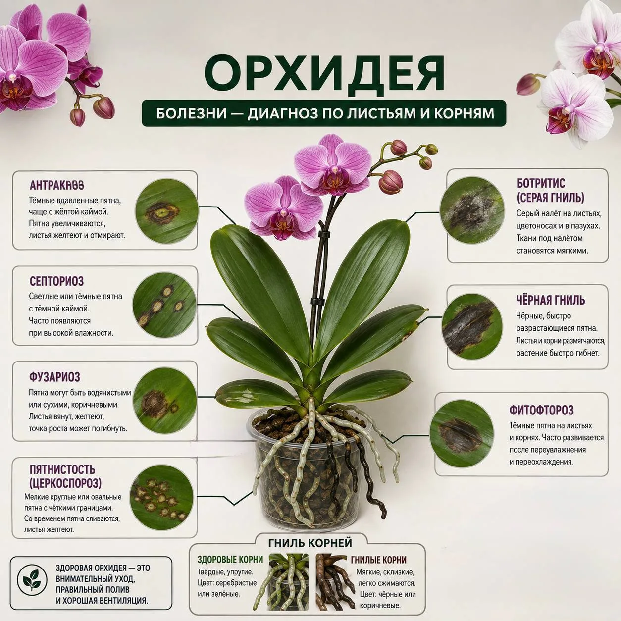 Диагноз по листьям и корням 💚
