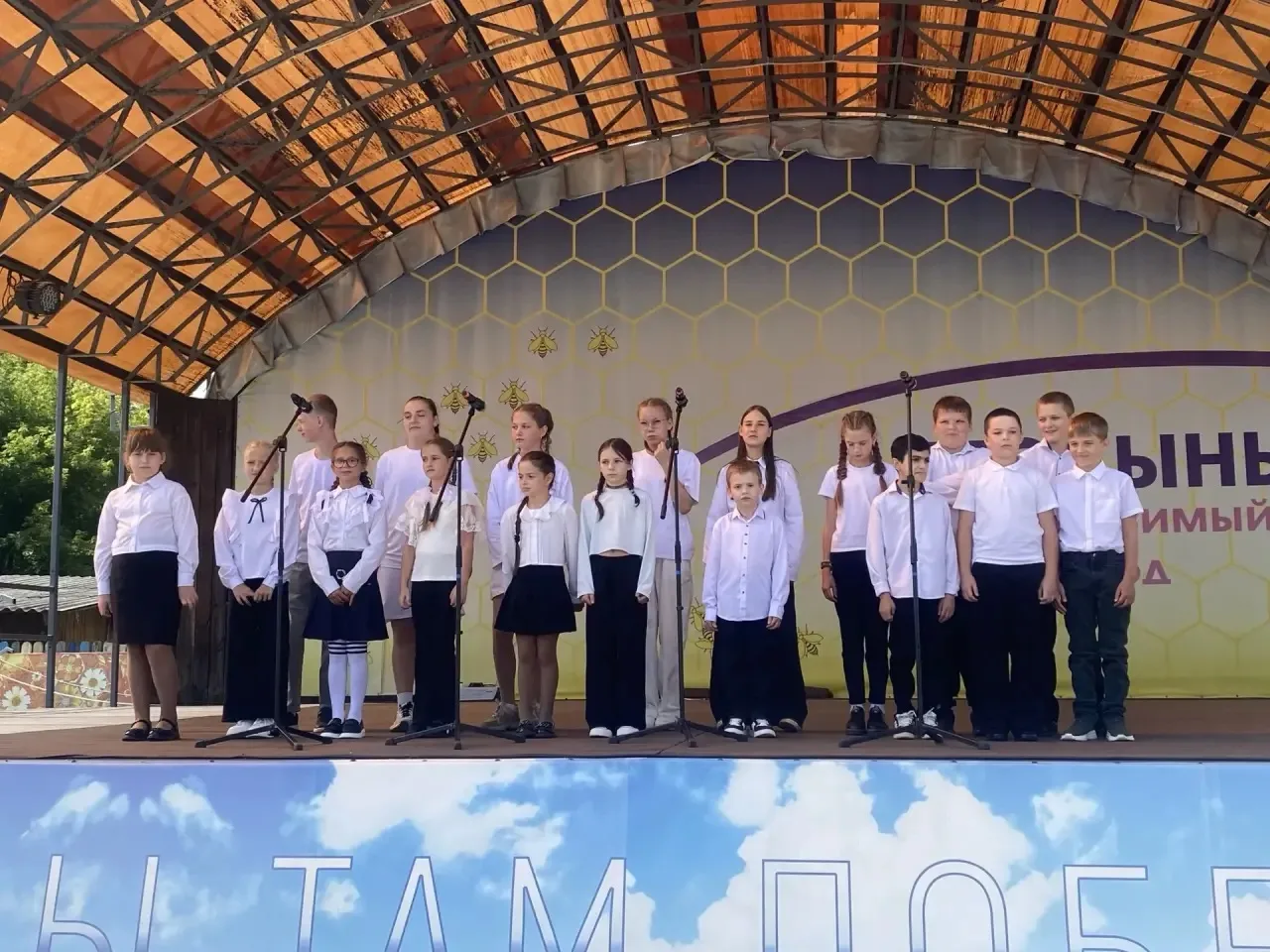 🎶Хор «Гармония» Романовской основной школы выступил на Дне города Медынь! 🎉