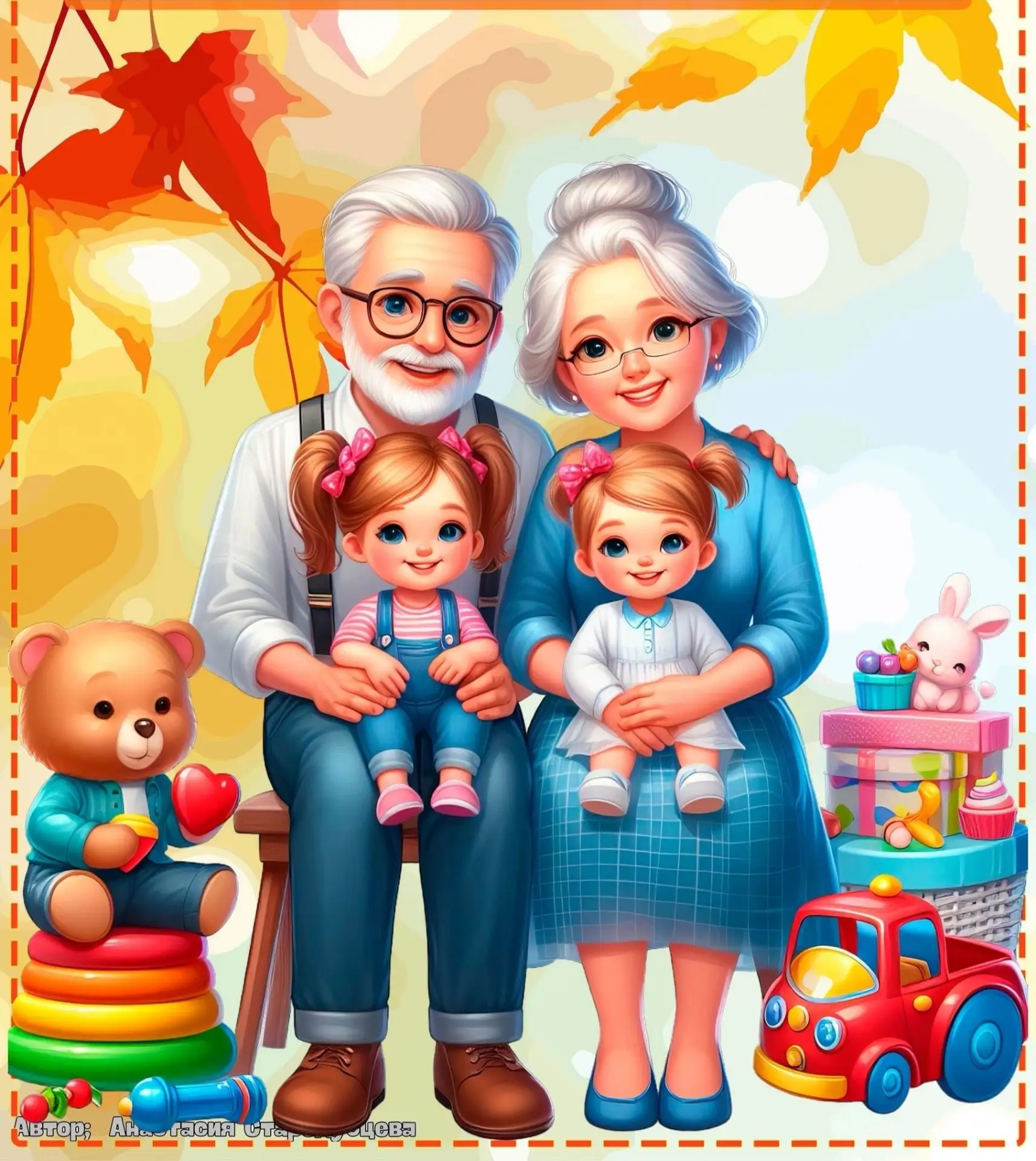 🎉 С Днём пожилого человека, дорогие бабушки и дедушки! 🎉