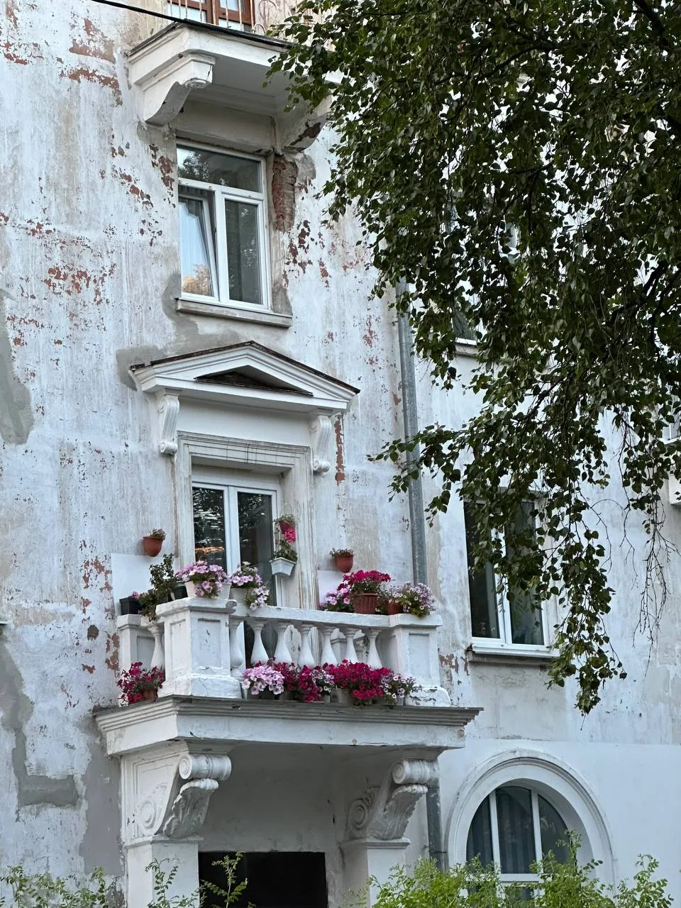 В центре Архангельска заметили ярко украшенный балкон — северяне вновь доказали, что ум...
