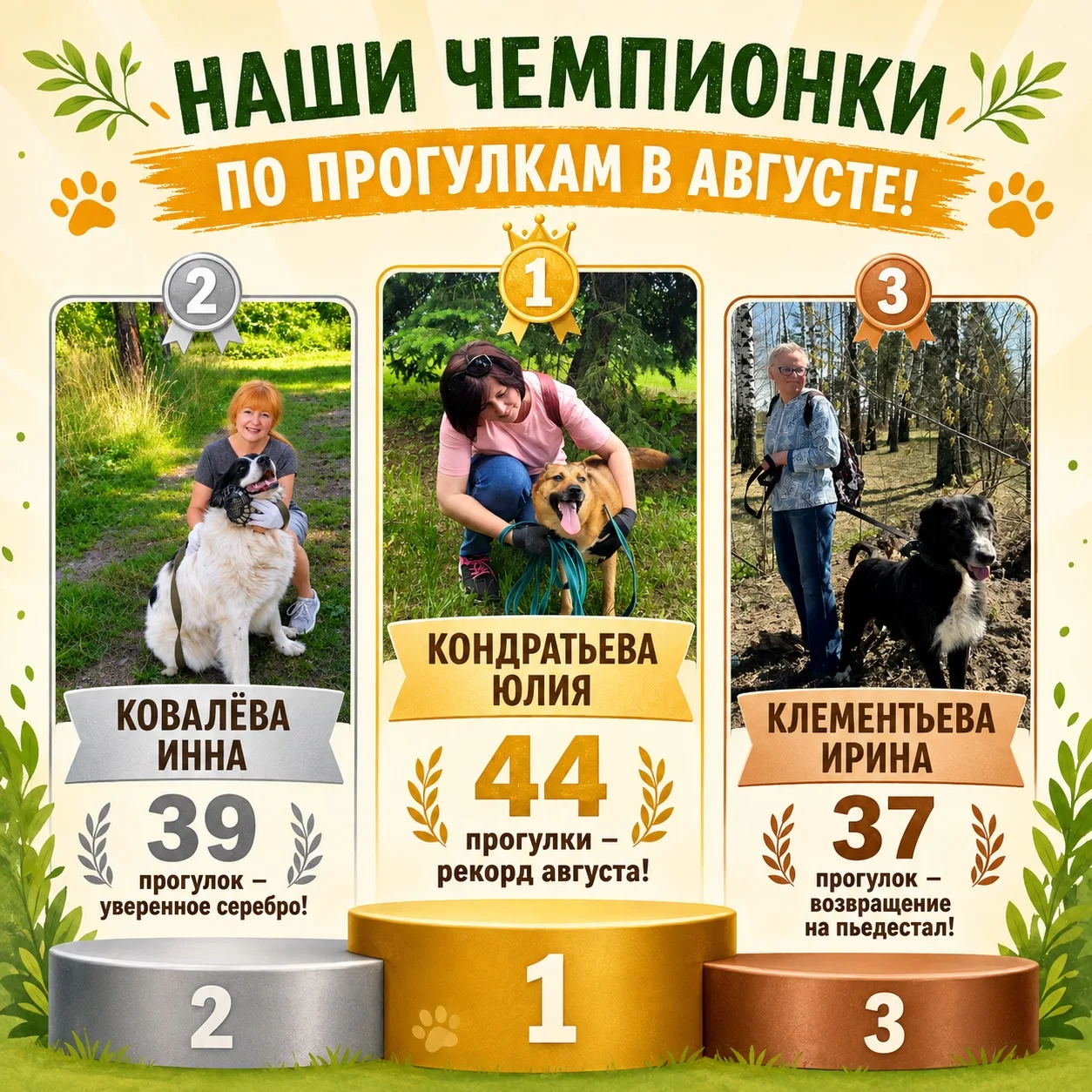 🌻 АВГУСТОВСКИЙ УРОЖАЙ ПРОГУЛОК: КТО СОБРАЛ БОЛЬШЕ ВСЕХ?! 🐾