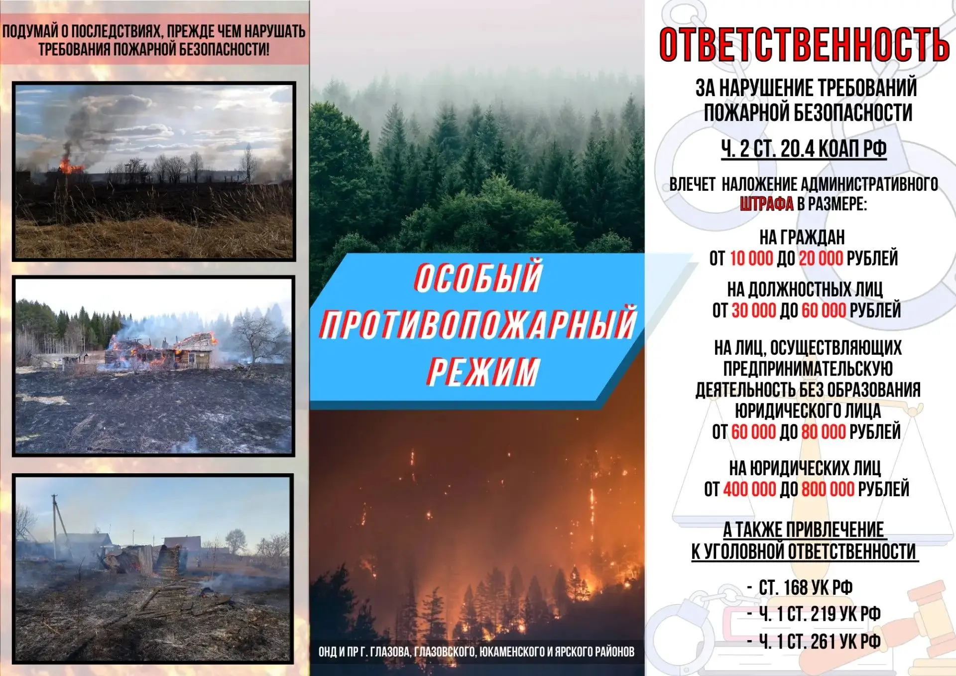 На территории Удмуртской Республики с 1 мая 2026 года введен особый противопожарный режим.