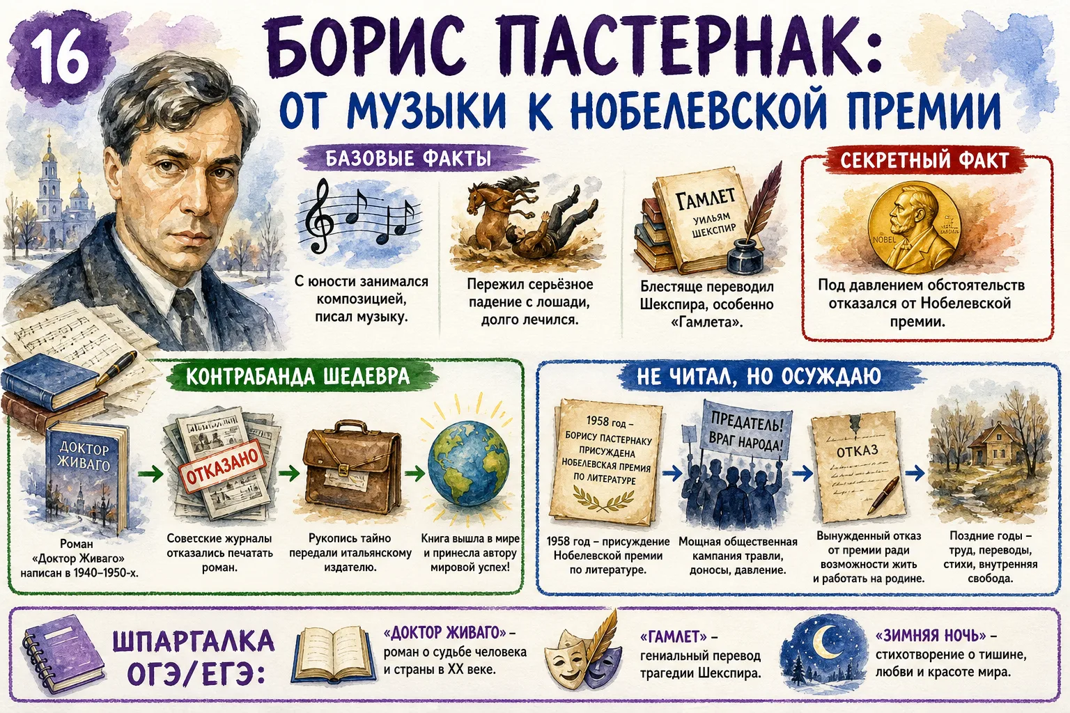 ✒️Нескучная биография знаменитых писателей!📚