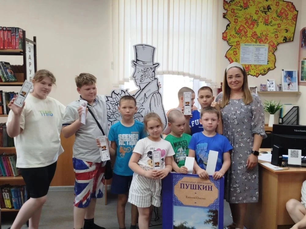 Литературное приключение в честь дня рождения Пушкина! ✨

✔️Воспитанники лагеря с дневным пребывание