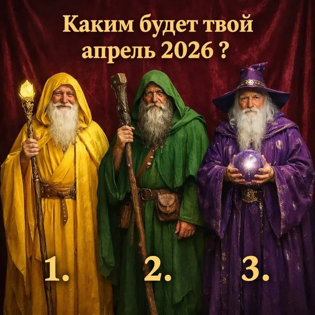 Тест 🤩Давайте посмотрим каким будет ваш апрель 2026 года.