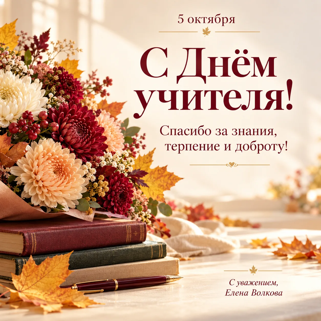 💐 Дорогие учителя, ветераны педагогического труда!