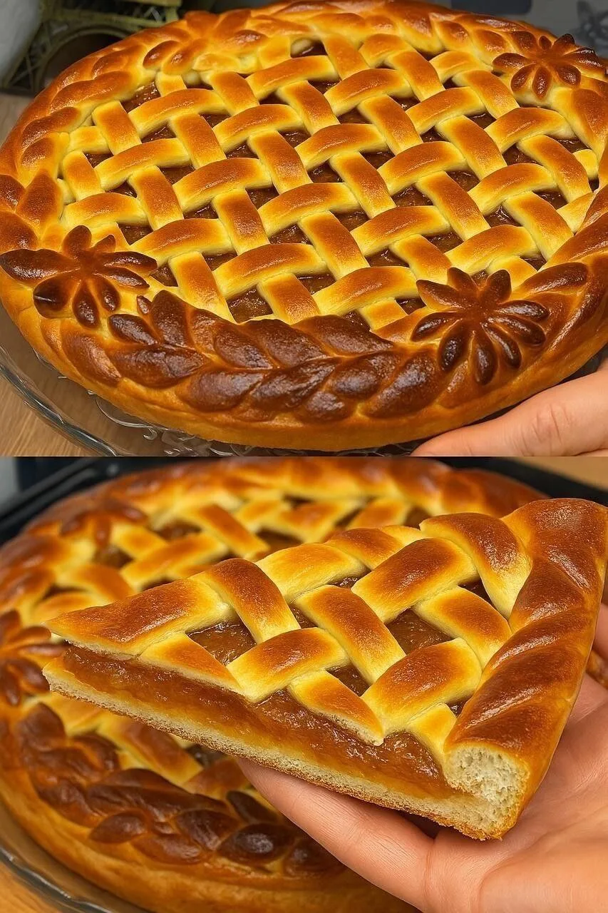 ПИРОГ С НАЧИНКОЙ ИЗ КУРАГИ🍁😕🍁😕🍁😕
ПИРОГ С НАЧИНКОЙ ИЗ КУРАГИ — это аромат детства и уюта в кажд
