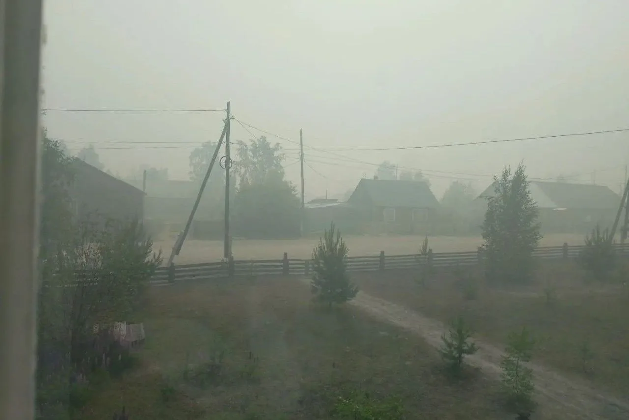 😶‍🌫️ Север Красноярского края затянуло дымом от лесных пожаров