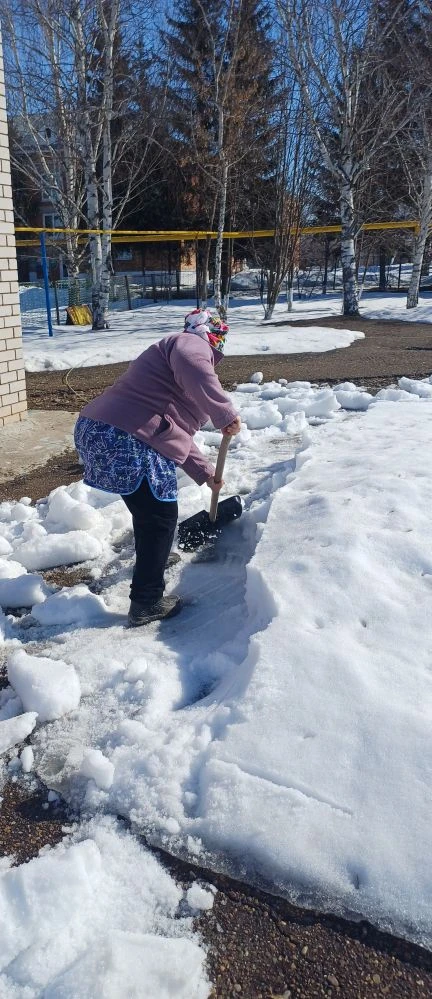 Средник на территории детского сада.