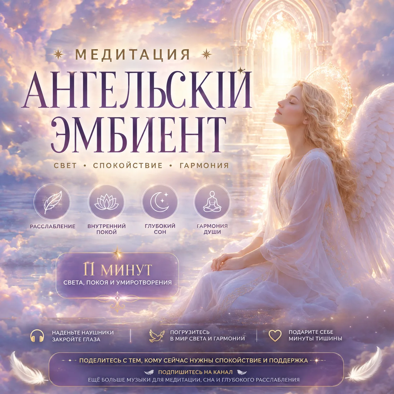 ✨ Медитация «Ангельский эмбиент» уже здесь.