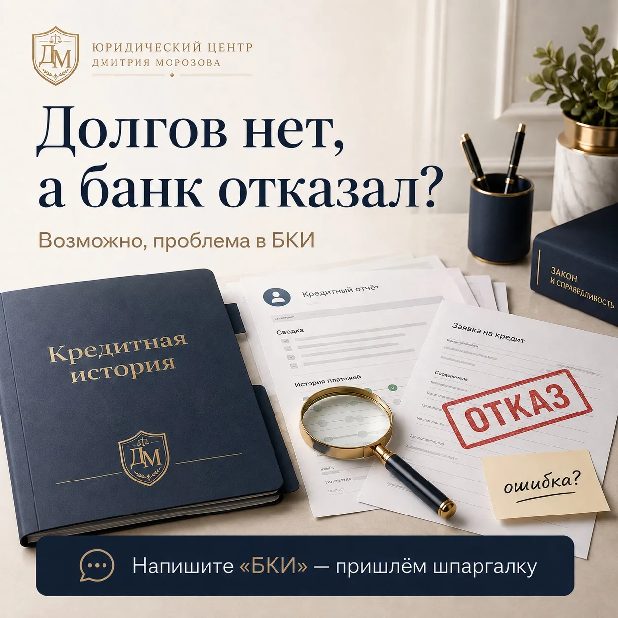 Долгов нет, а банк всё равно отказал? 🏦