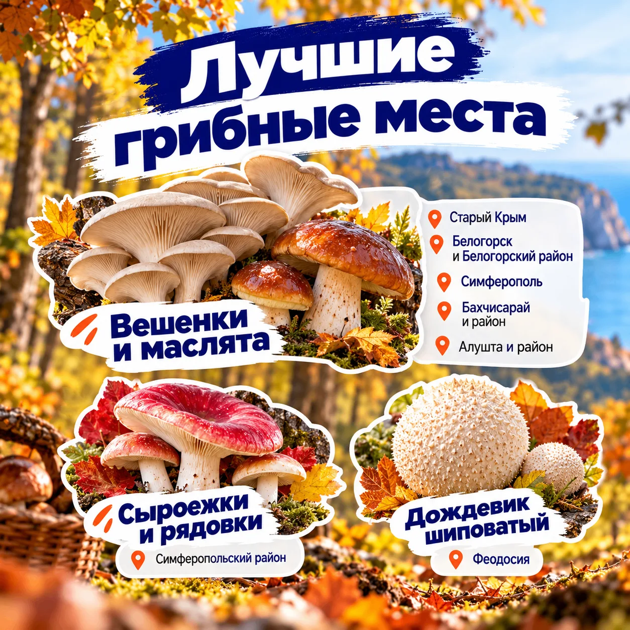🍄‍🟫 Грибы на полуострове встречаются почти в каждом районе, а сезон зависит не от кал...
