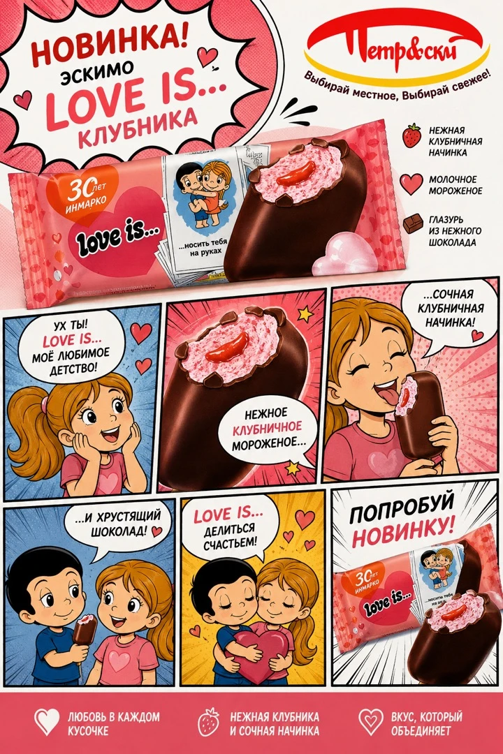 🍦 Новинка — эскимо LOVE IS