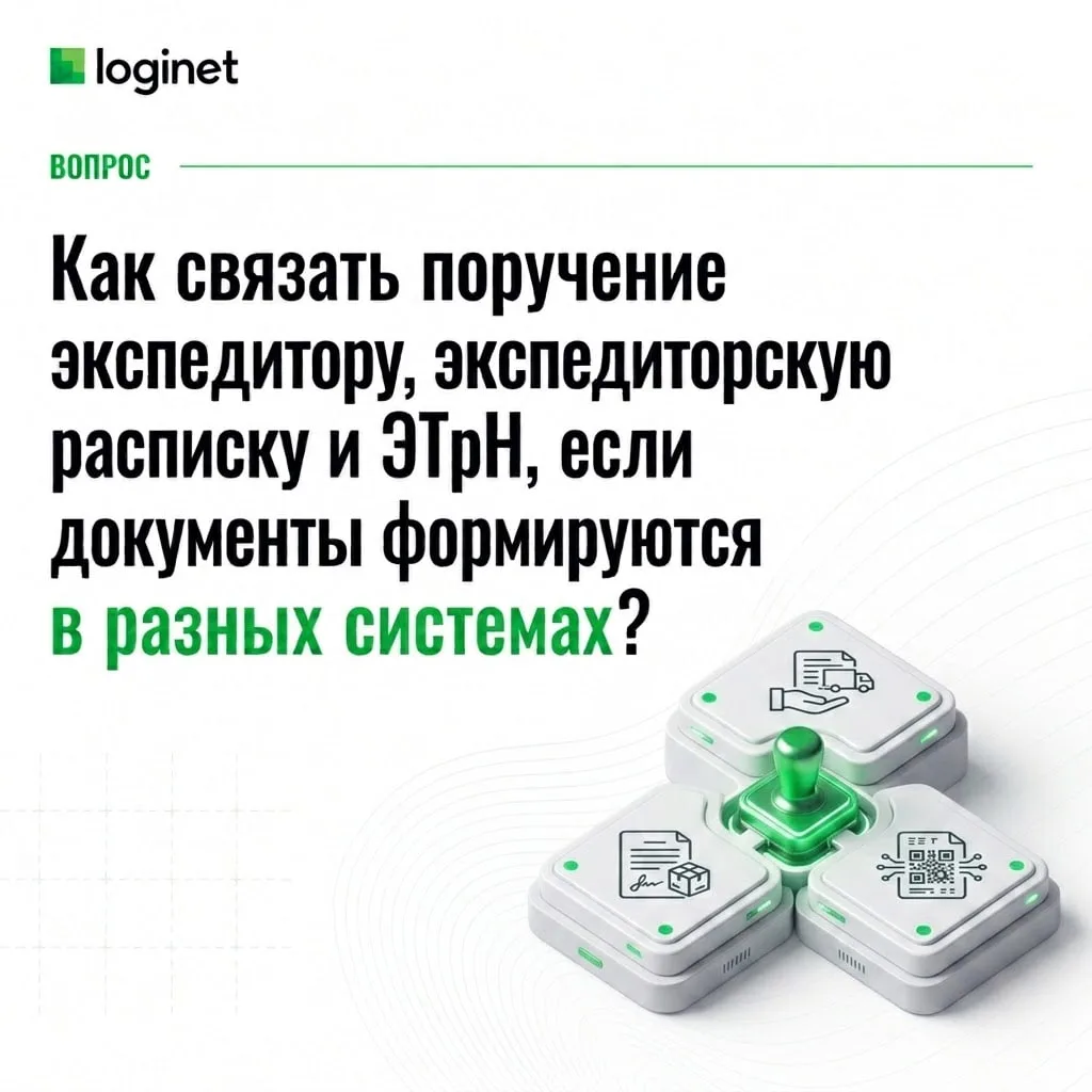❓Как связать поручение экспедитору, экспедиторскую расписку и ЭТрН, если документы форм...