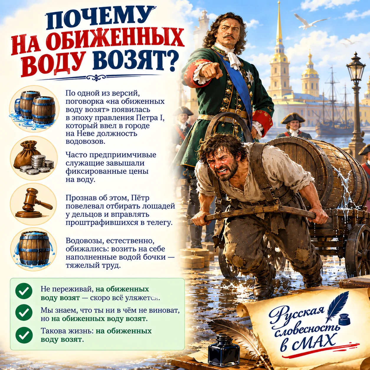 На обиженных воду возят