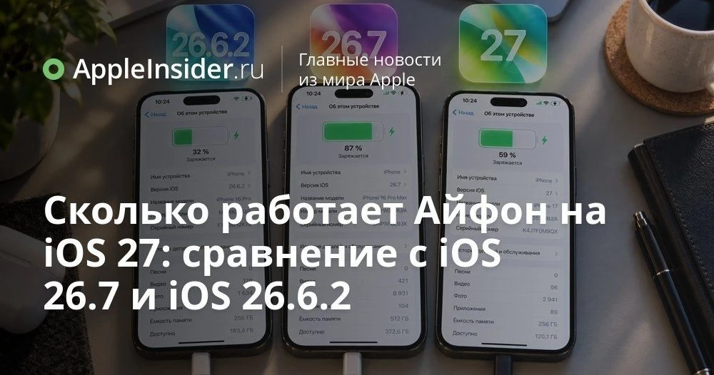 iOS 27 и батарея iPhone: реальные тесты автономности и мнения пользователей
