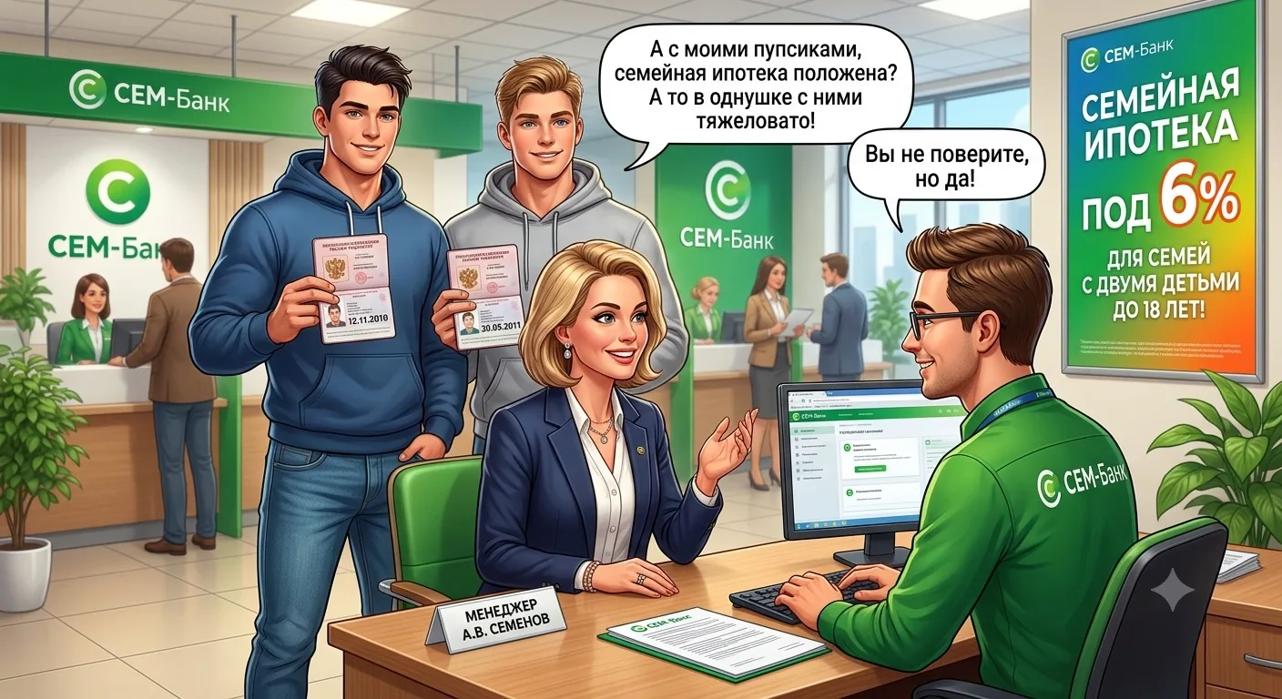 ❗️Важно, вернее очень важно для семей, которые не подходят под «Семейную ипотеку», но в которых есть