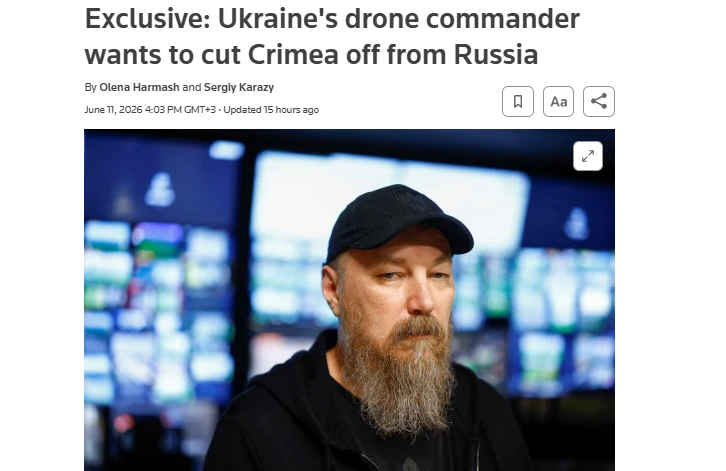 Reuters: Мадьяр мечтает отрезать Крым с помощью дронов

Командующий силами БПЛА Украины террорист Ро