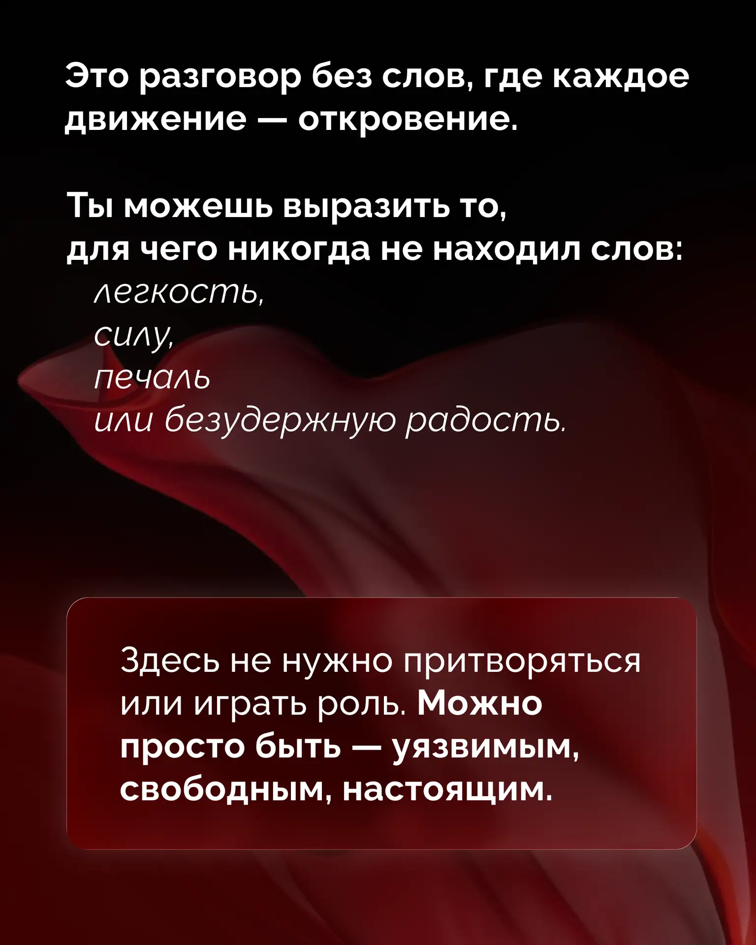 Танец — это язык, на котором можно сказать все без единого слова 💃