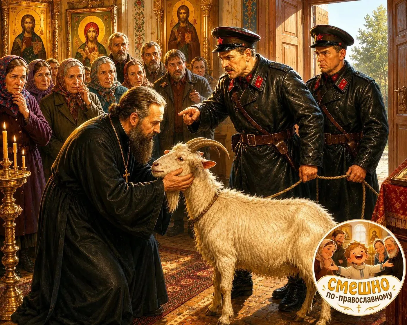СССР. Конец тридцатых. В одном из храмов только-только закончилось богослужение. Верующ...