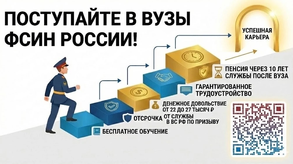 ️ ️ УФСИН РОССИИ ПО РЕСПУБЛИКЕ КАРЕЛИЯ ПРОВОДИТ НАБОР АБИТУРИЕНТОВ ДЛЯ ПОСТУПЛЕНИЯ В ВЕ...