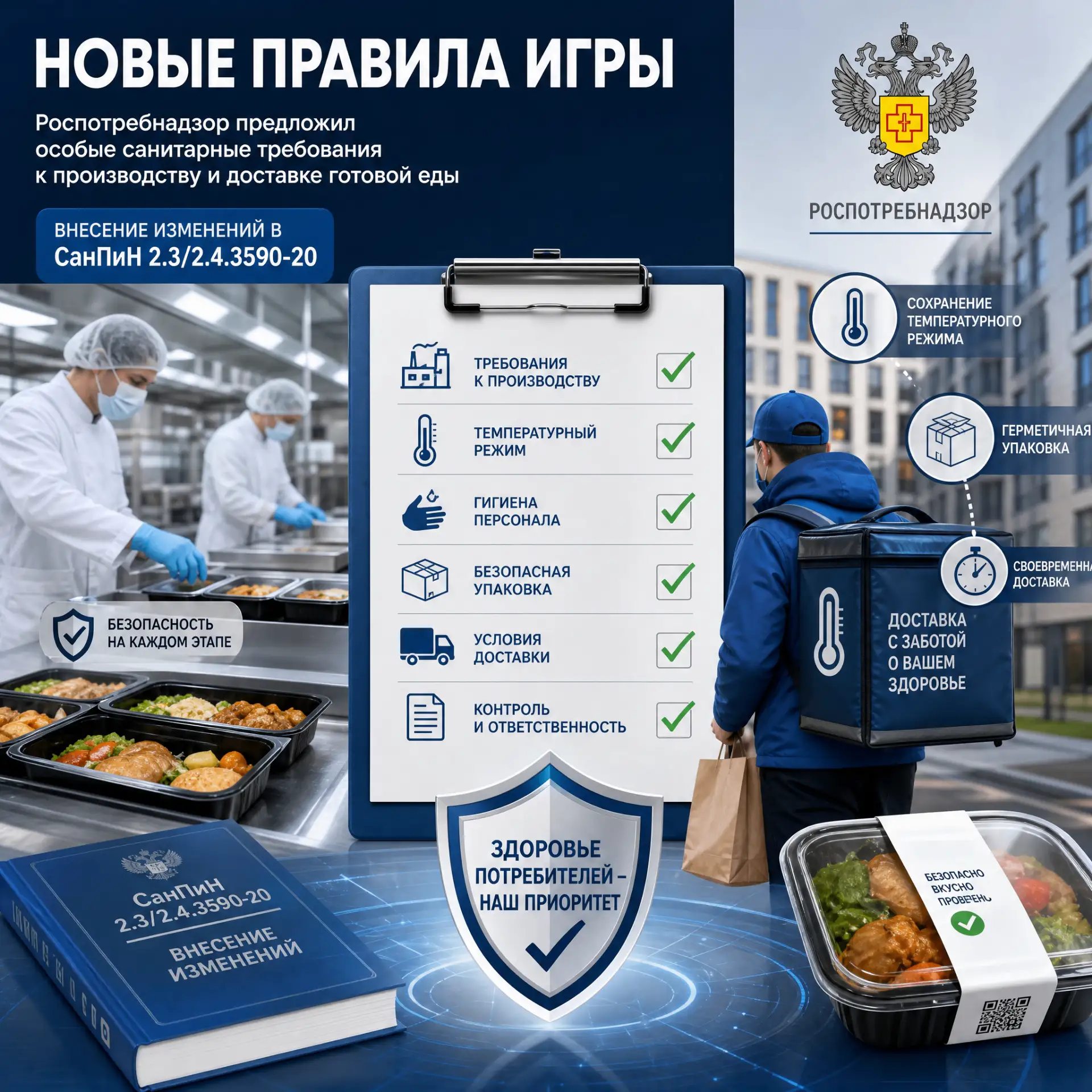 Новые правила игры: Роспотребнадзор предложил особые санитарные требования к производст...