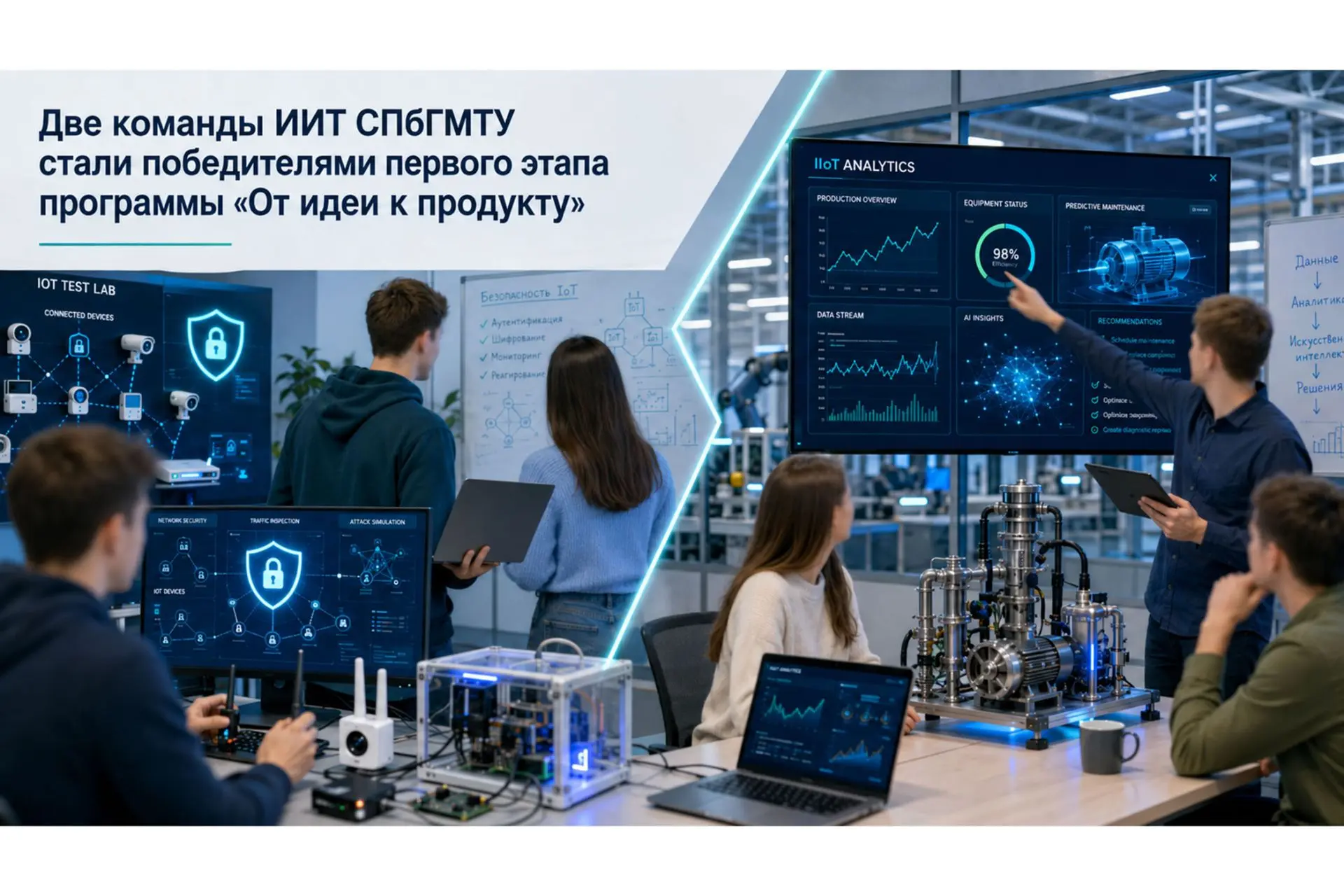 ⚡️ Научные разработки сотрудников Института информационных технологий СПбГМТУ успешно прошли первый 