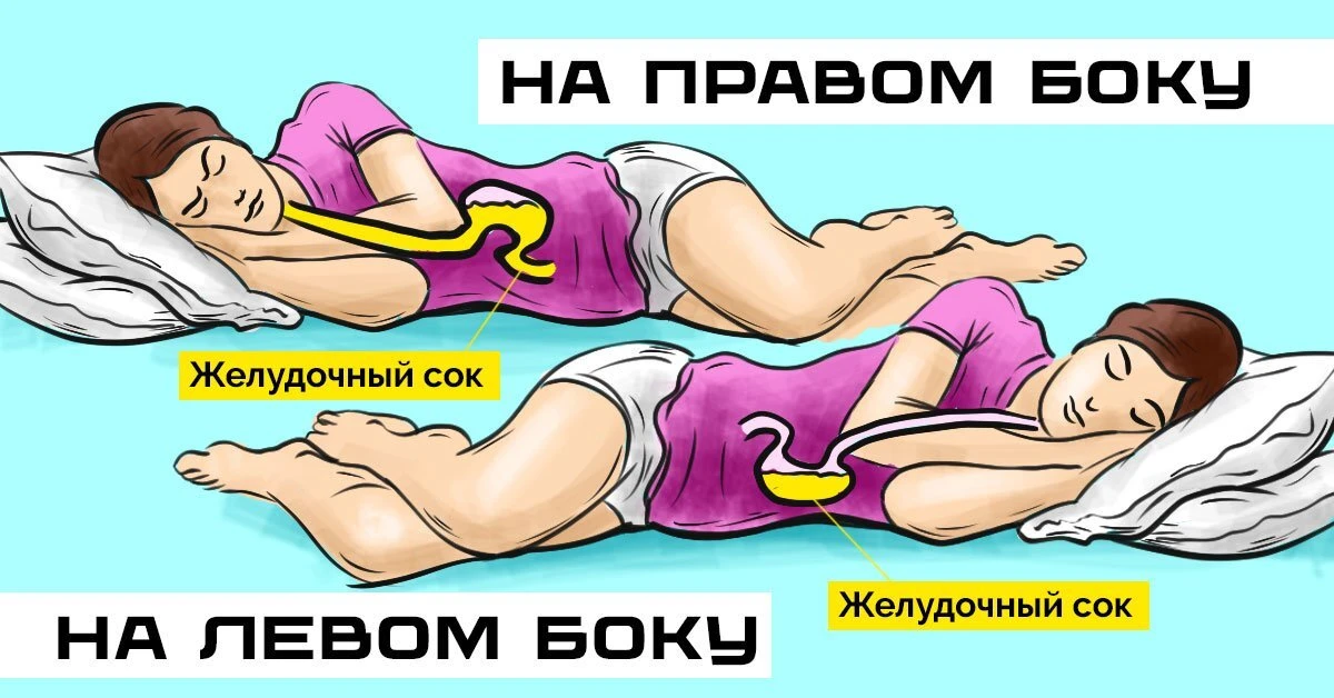 🌙 Сон на левом боку — лучший выбор для вашего пищеварения 🍽️

Желудок анатомически расположен слев