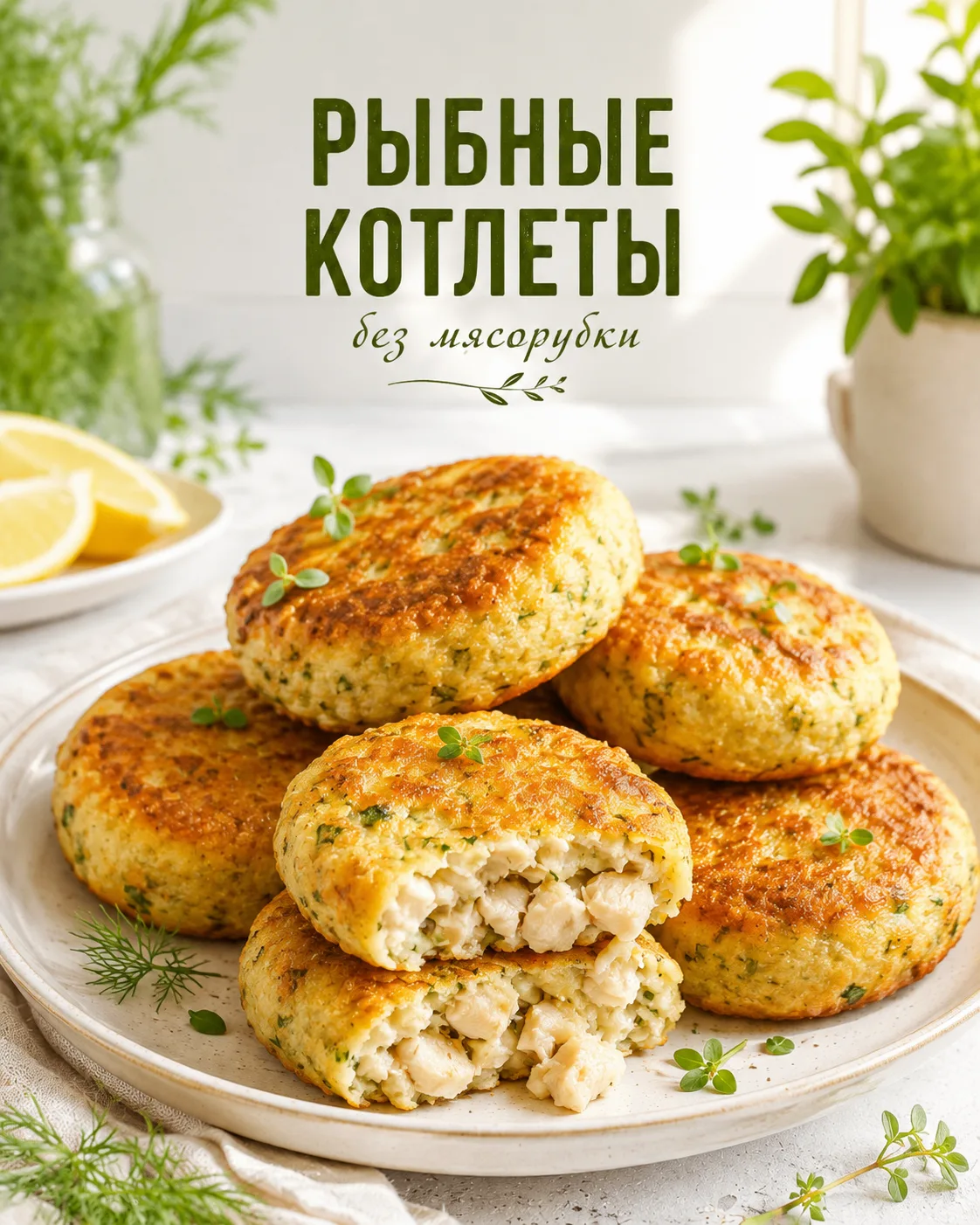 🐟 Рубленые рыбные котлеты без мясорубки