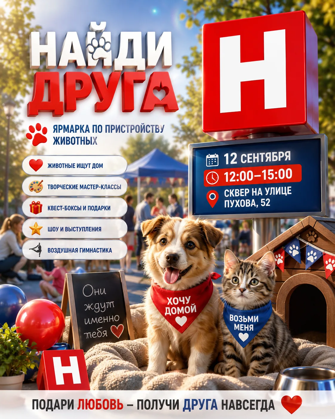 🐾 В Калуге пройдет ярмарка, где можно найти верного друга
