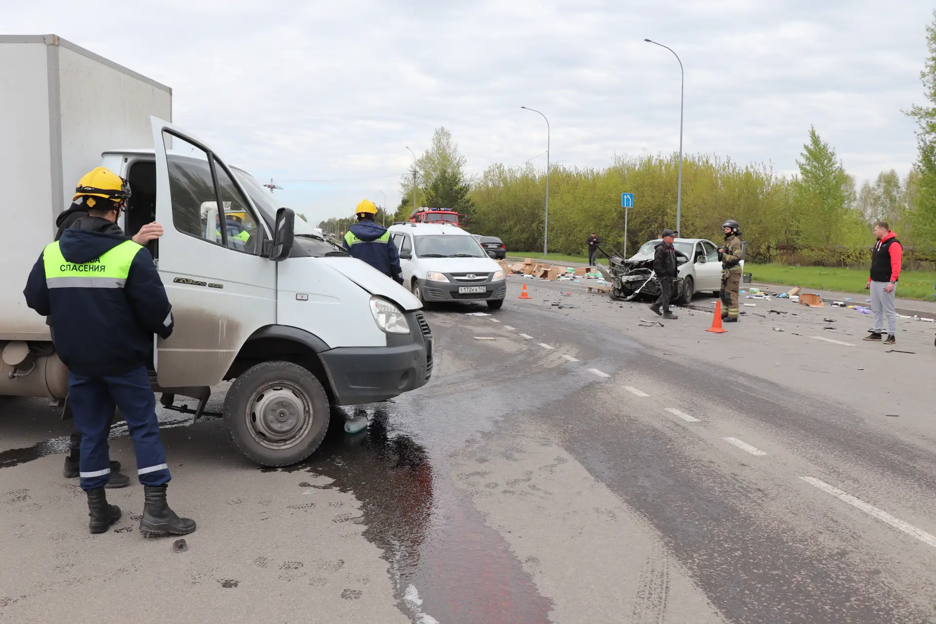 В Ленинском районе на улице Волгоградская произошло столкновение легкового автомобиля «...