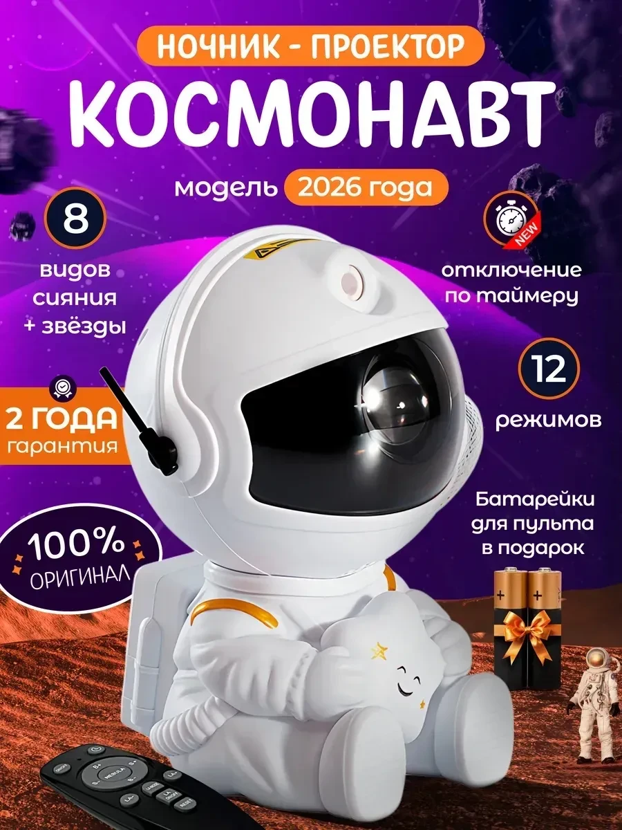 Подборка детских ночных проекторов. Рейтинг высокий.

🍒 Ночник звездное небо, космонавт - 403 ₽
Ски