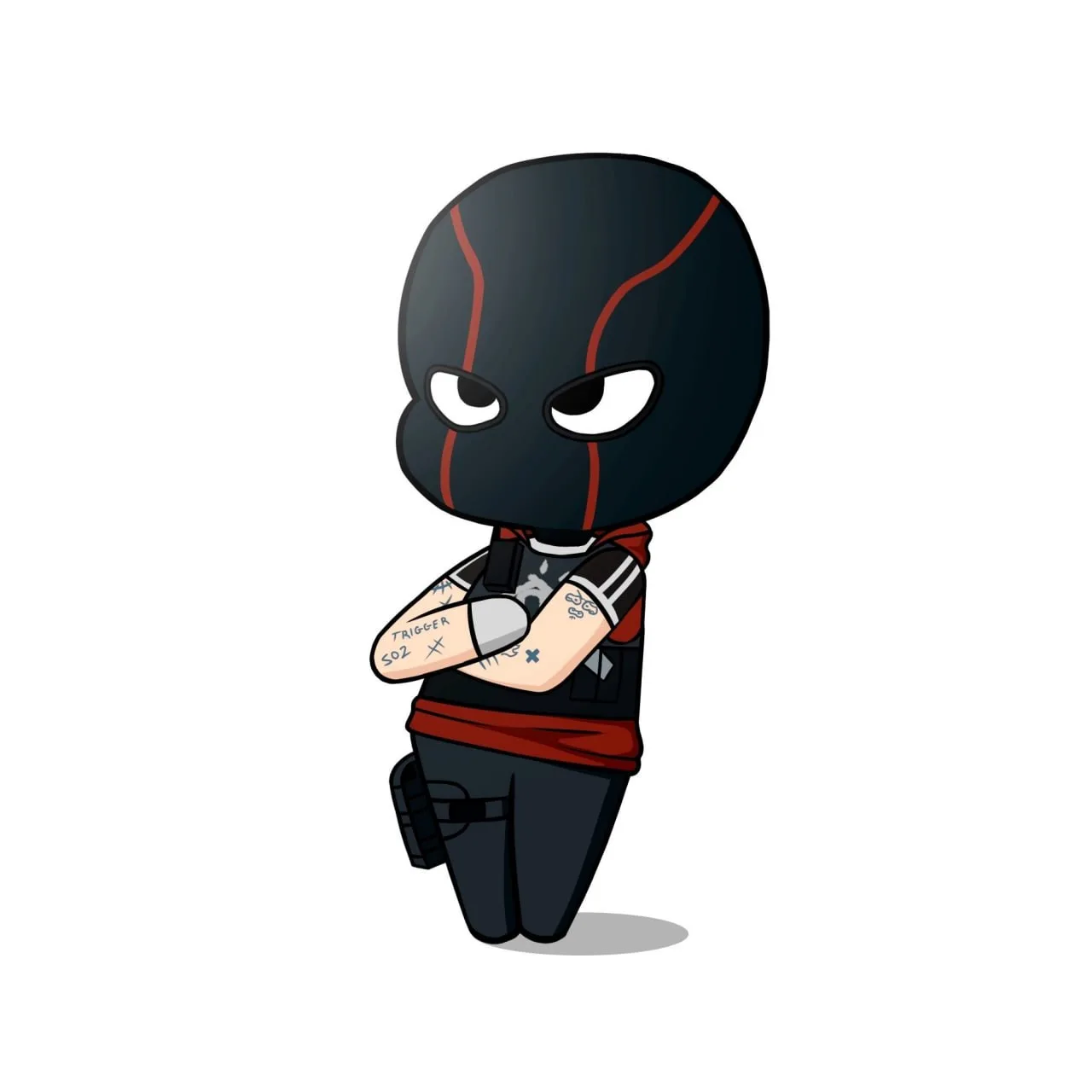 ❤️ Игрок TRIGGER нарисовал классного чибика и загрузил его на нашу Арт Площадку.