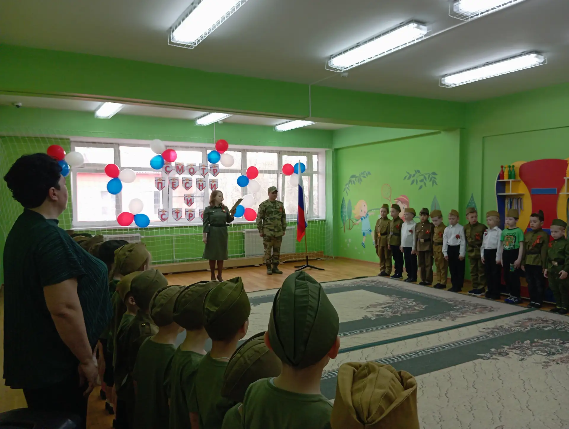 «Правнуки Победы»: В нашем детском саду прошел смотр строя и песни!