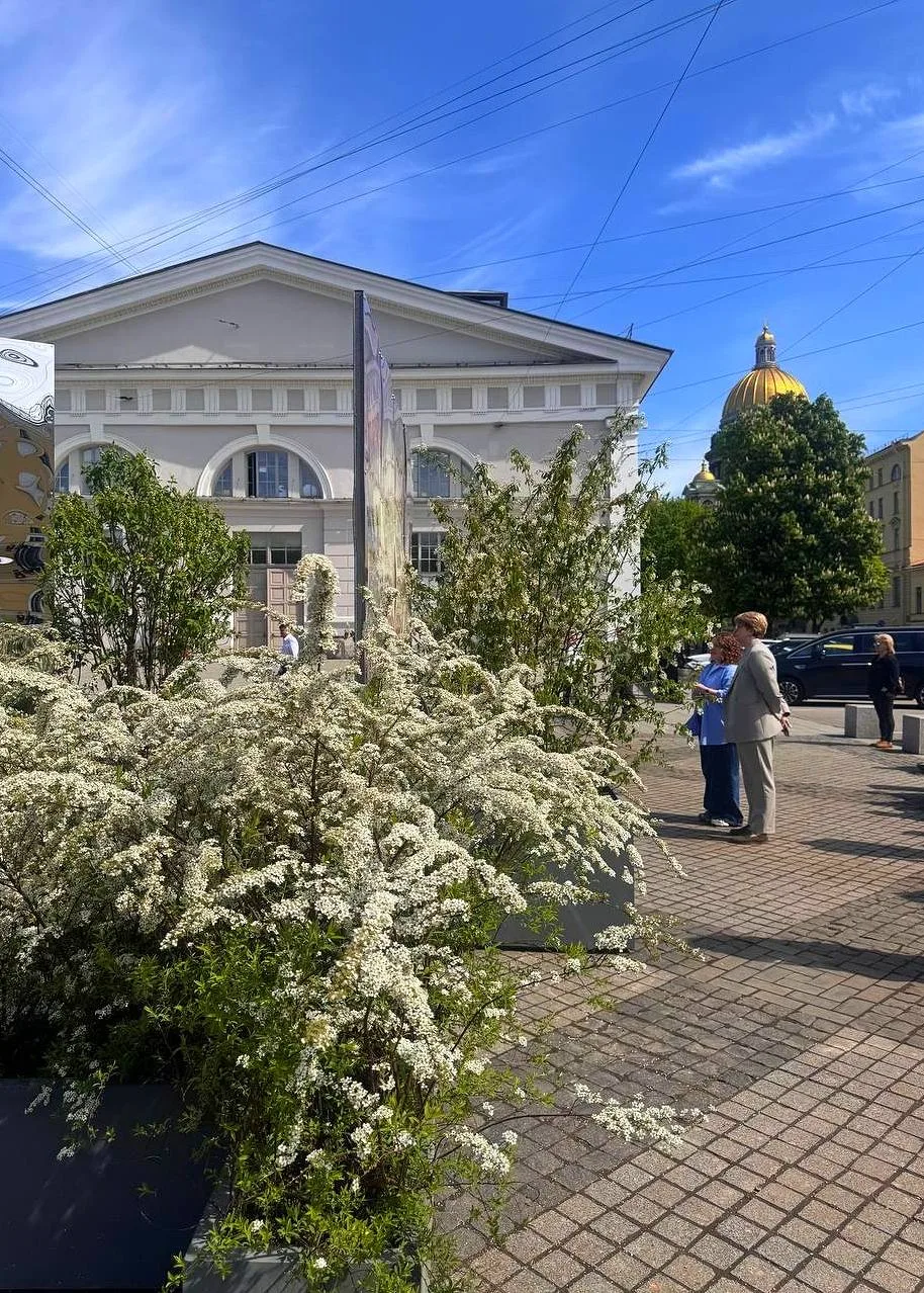 Сегодня открылся новый «Цветущий сад»🪻  📍 «Манеж» (западный фасад выставочного комплекса) 💵 Бесплатн