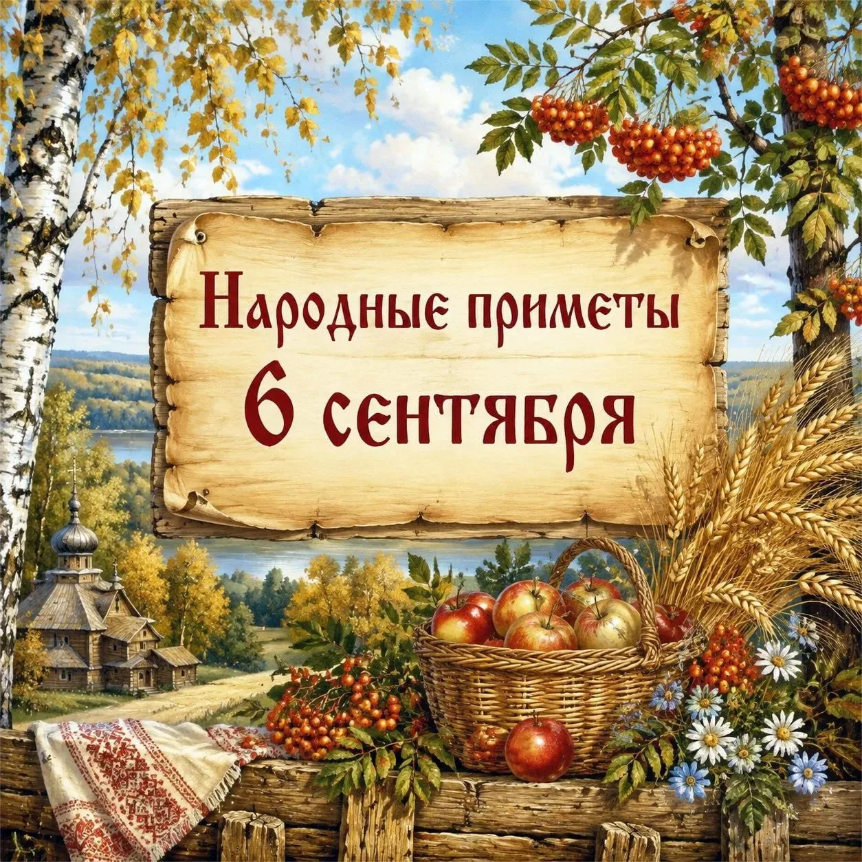 🌿 6 сентября — Народные приметы 🌿